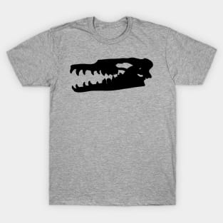 Basilosaurus skull - black T-Shirt